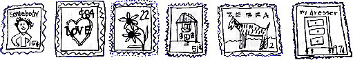 a bunch of stamps